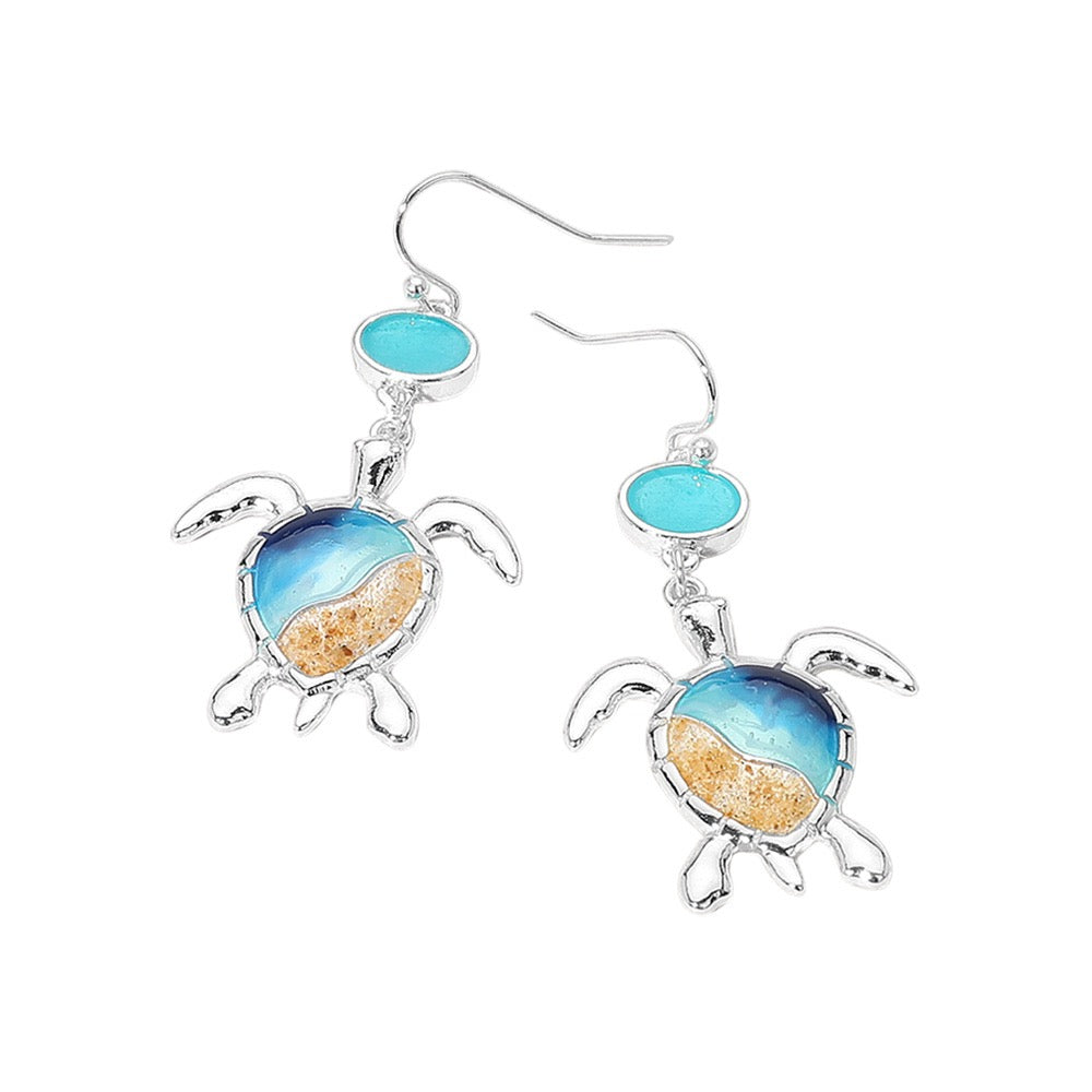 Sea Turtle Dangle Earrings