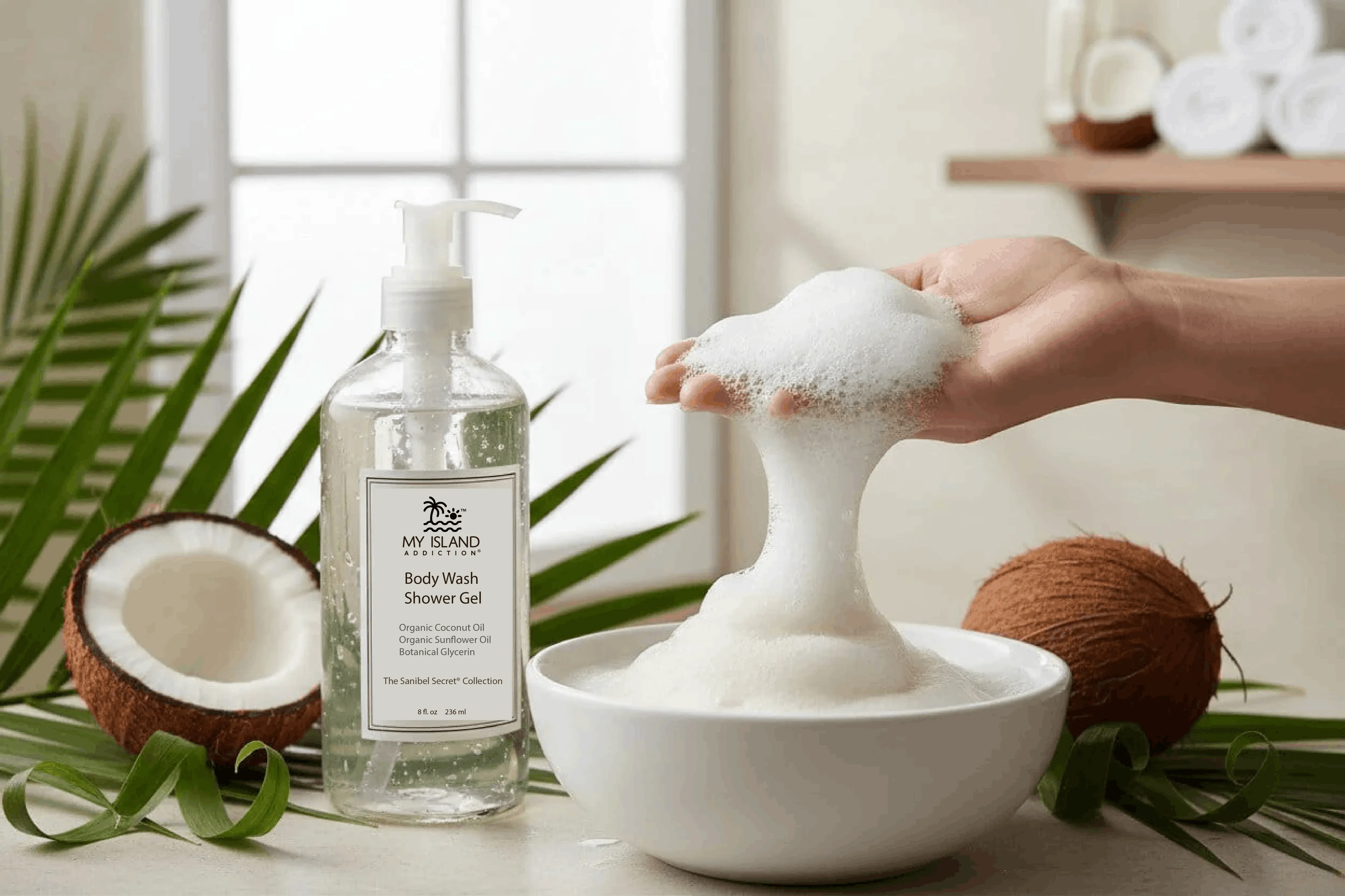 Organic Sunflower And Coconut Shower Gel For Men